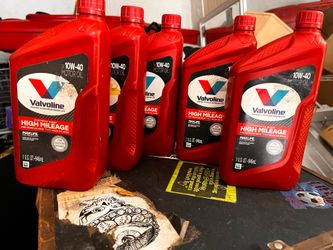 5 High Mileage 10x40 valvoline synthetic blend