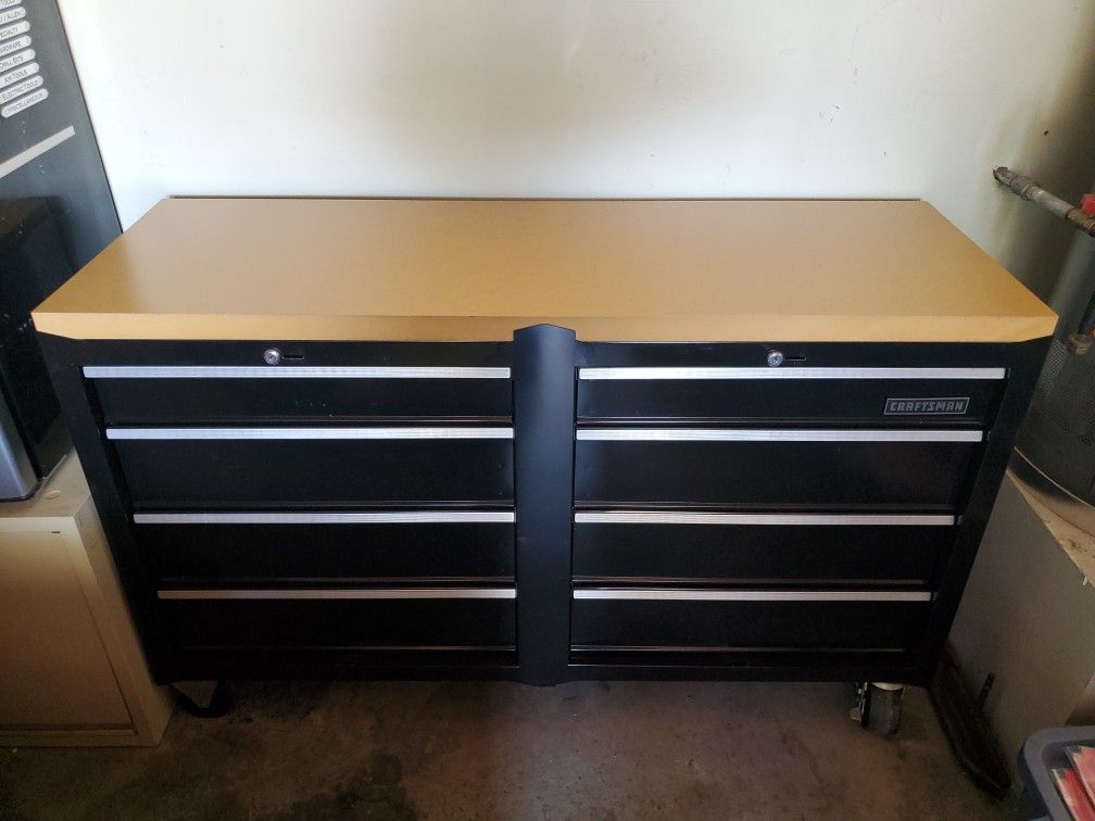 Craftsman 8 drawer tool chest w/ 1" butcher block