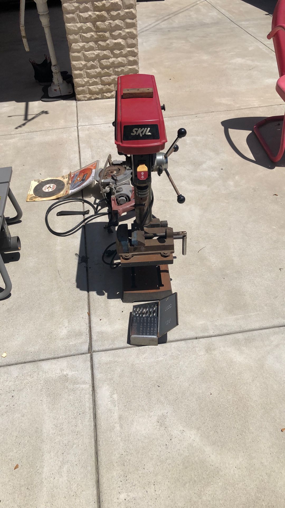 Craftsman Drill Press With Set Of drills and drill Clamp