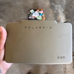Vintage poloroid camera