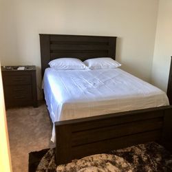 Selling Bed Frame + Night Stand