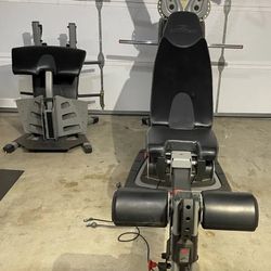 bowflex revolution with weight stand and extra weights