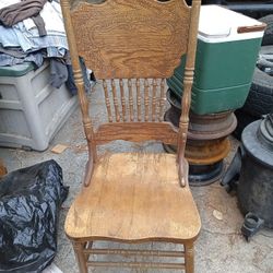 Vintage wooden chair for restoration