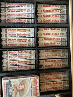 VHS Cantinflas & Pedro Infante movies