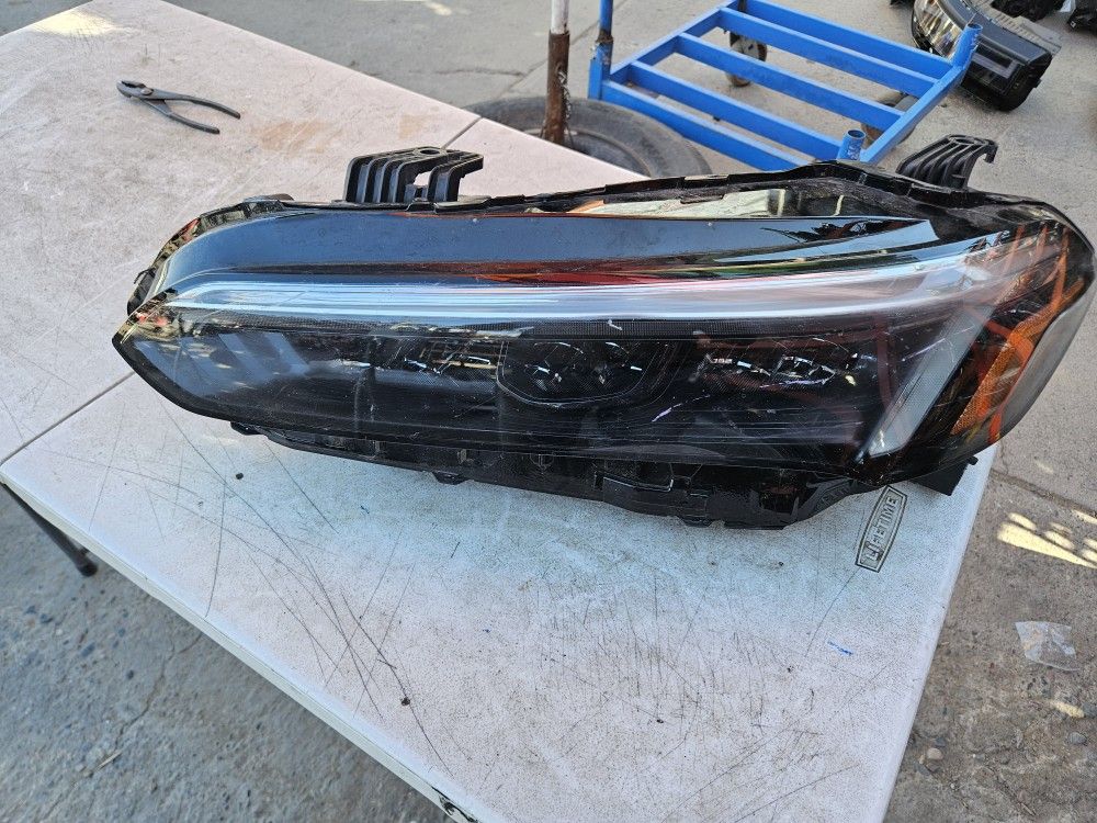 Honda Civic Driver Headlight Black Sport 22 To 24