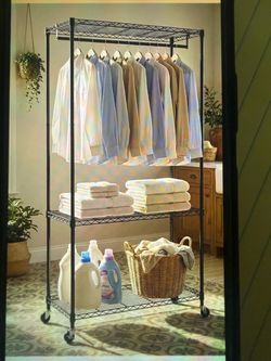 Garment Rack with shelves closet organizer and storage
