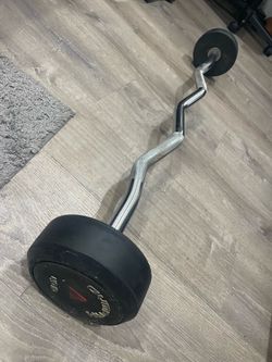 Curl bar 40lbs bent bar 💪🏻🔥