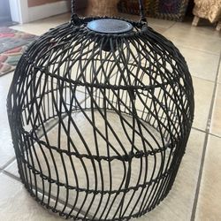 Wicker Hanging Solar Light