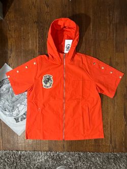 Saint Vanity Nylon Hooded Top Orange