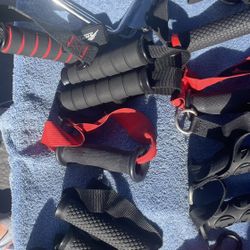 Weightlifting / gym equipment accessories…, new / like new …  left behinds / gym extras … great condition … Zoom in to scan the “stuff “…. More things