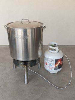 86 quart pot with basket and burner