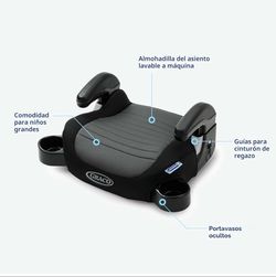 Chicco GoFit ClearTex Backless Car Booster Seat,