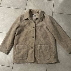 VINTAGE  large Kristen Blake Apre's Coat SHERPA WARM FUZZY JACKET