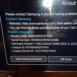 Samsung QlED TV For Sale