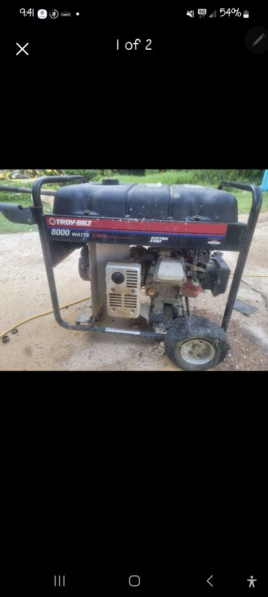 8000 Watt Electric Start Generator