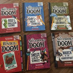 6-Book Lot: Notebook of Doom + Binder of Doom (Scholastic)