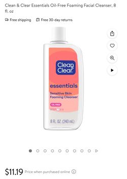 Clean & Clear Essentials  Cleanser 