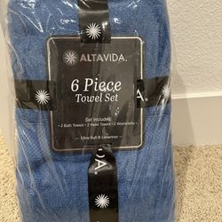 Altavida 6 Pieces Set Of Towels Brand New 