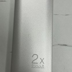 DULLA 12000mAh Portable Power Bank – Dual USB + LED Flashlight