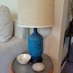 Set Of Vintage Turquoise Lamps