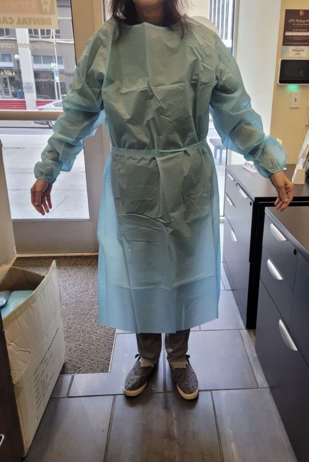 New In Box Disposable Isolation Gowns ( 2 Box )