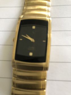 Mens Gold Tone Bulova New Battery 