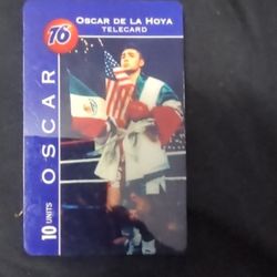 Lot of 3 Vintage 1990s Sports Phone Cards – Ronnie Lott, Oscar De La Hoya, Dave Barr