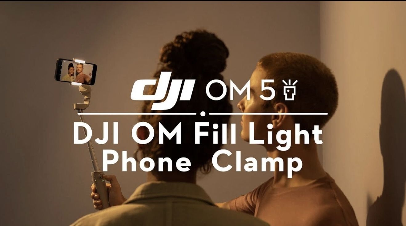 DJI OM Fill Light Clamp For Mobile OM4 & OM5 Series