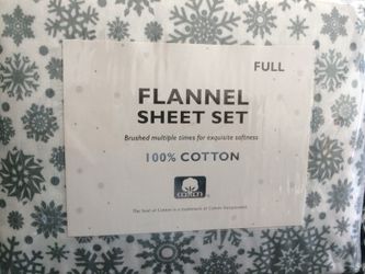4 Piece Flannel Sheet Set Full Size 100% Cotton