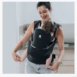 Cococho Ergonomic Baby Carrier - Off-Black+Sky Blue