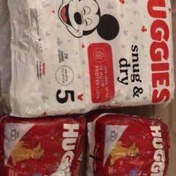 Huggies Diapers Size 4 & 5
