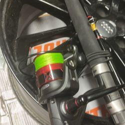 Penn 5500 With New Braid And 11ft 2 Piece Ugly Stick