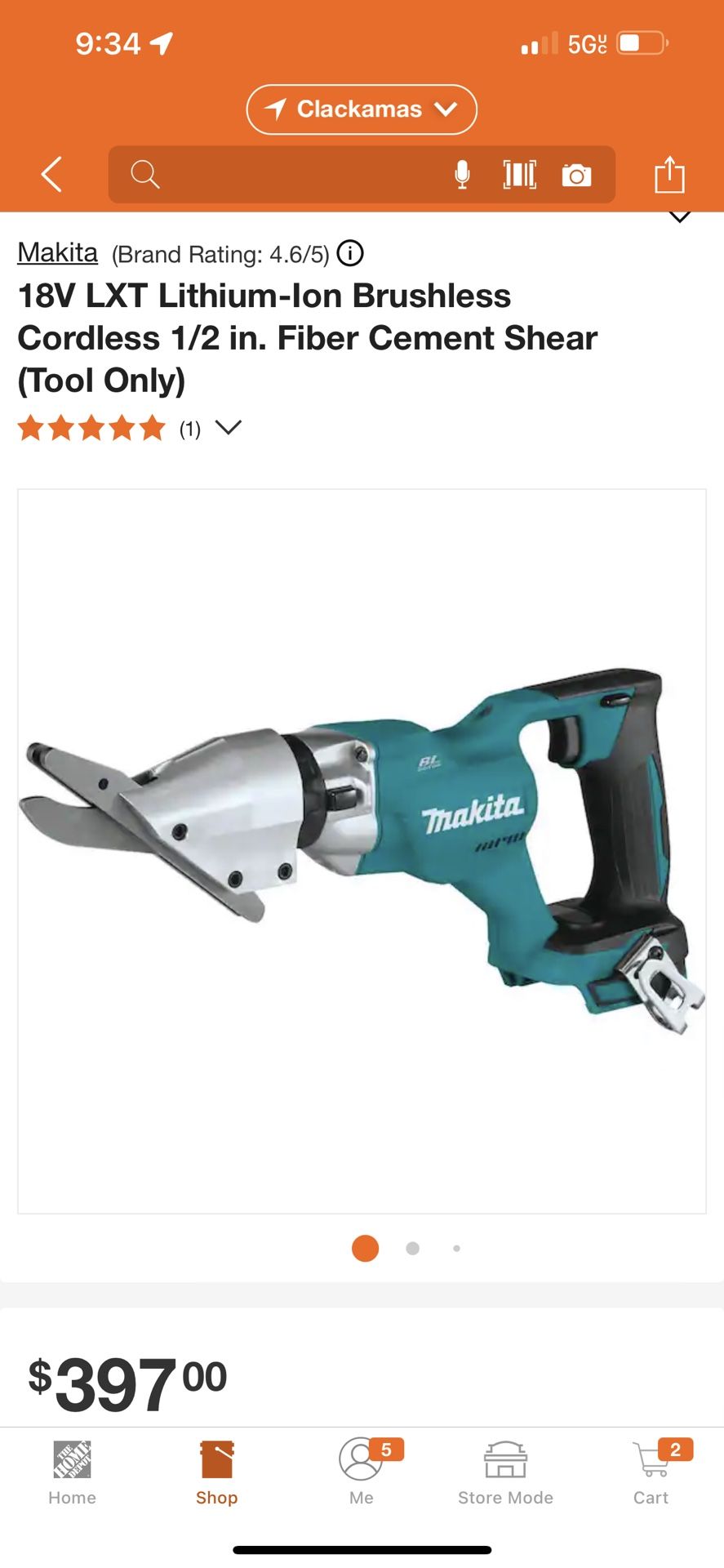 Makita Cement Shears