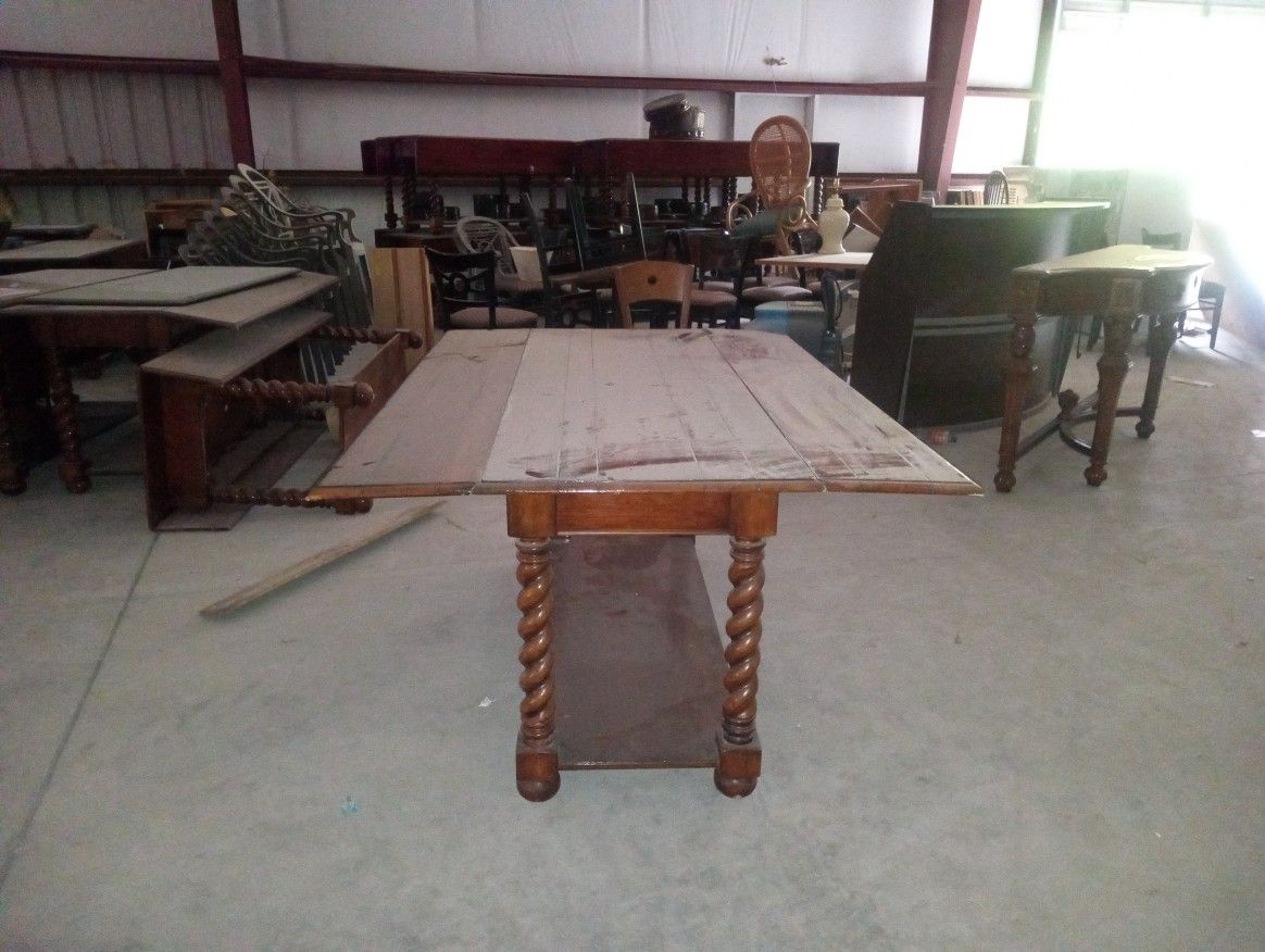 Hardwood Drop-leaf Table