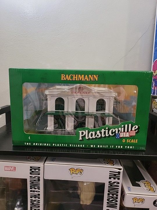 Bachmann #45318 "O" Scale Plasticville Built Up Buildings Union Station NIB