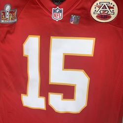 Patrick Mahomes #15 Kansas City Chiefs Jersey Superbowl LIX Size XL Brand New
