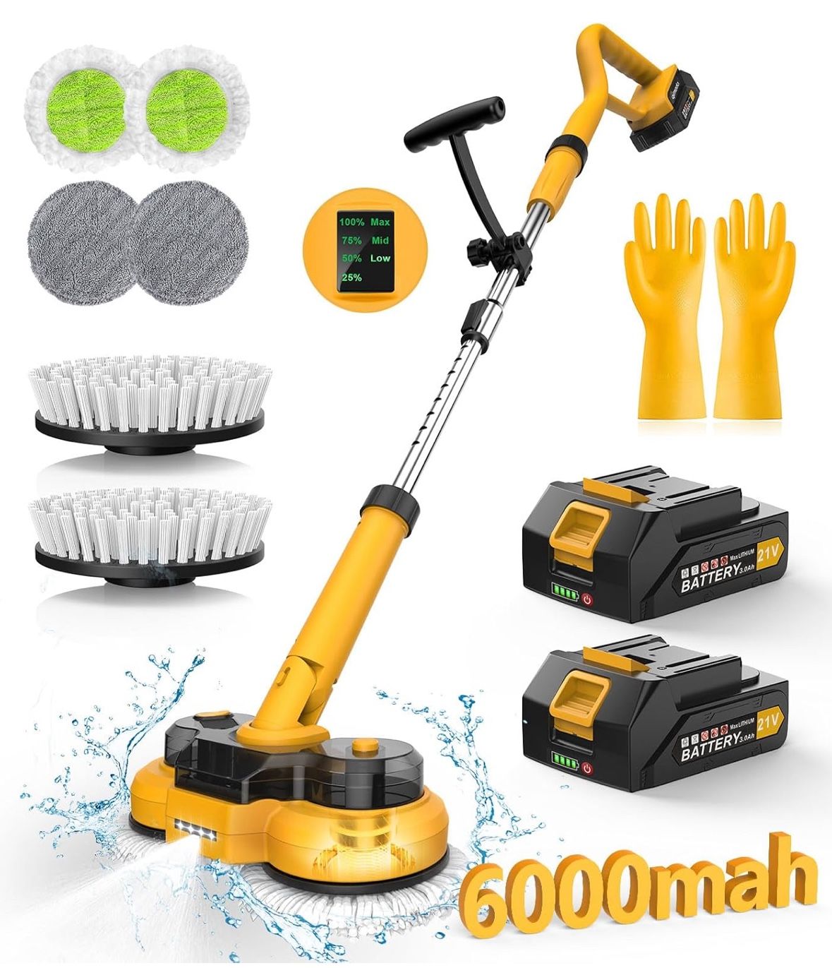 qimedo 6000mAh Battery Electric Mop M1