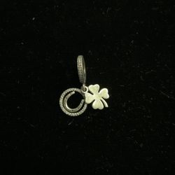 Pandora Horseshoe/clover Charm