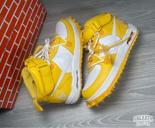 NIKE AIR FORCE 1 MID OFF-WHITE ‘VARSITY MAIZE’