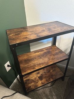 Wooden bar cart