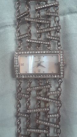 Anne Klein rose gold cuff watch