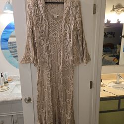 Gorgeous silk lace dress and jacket