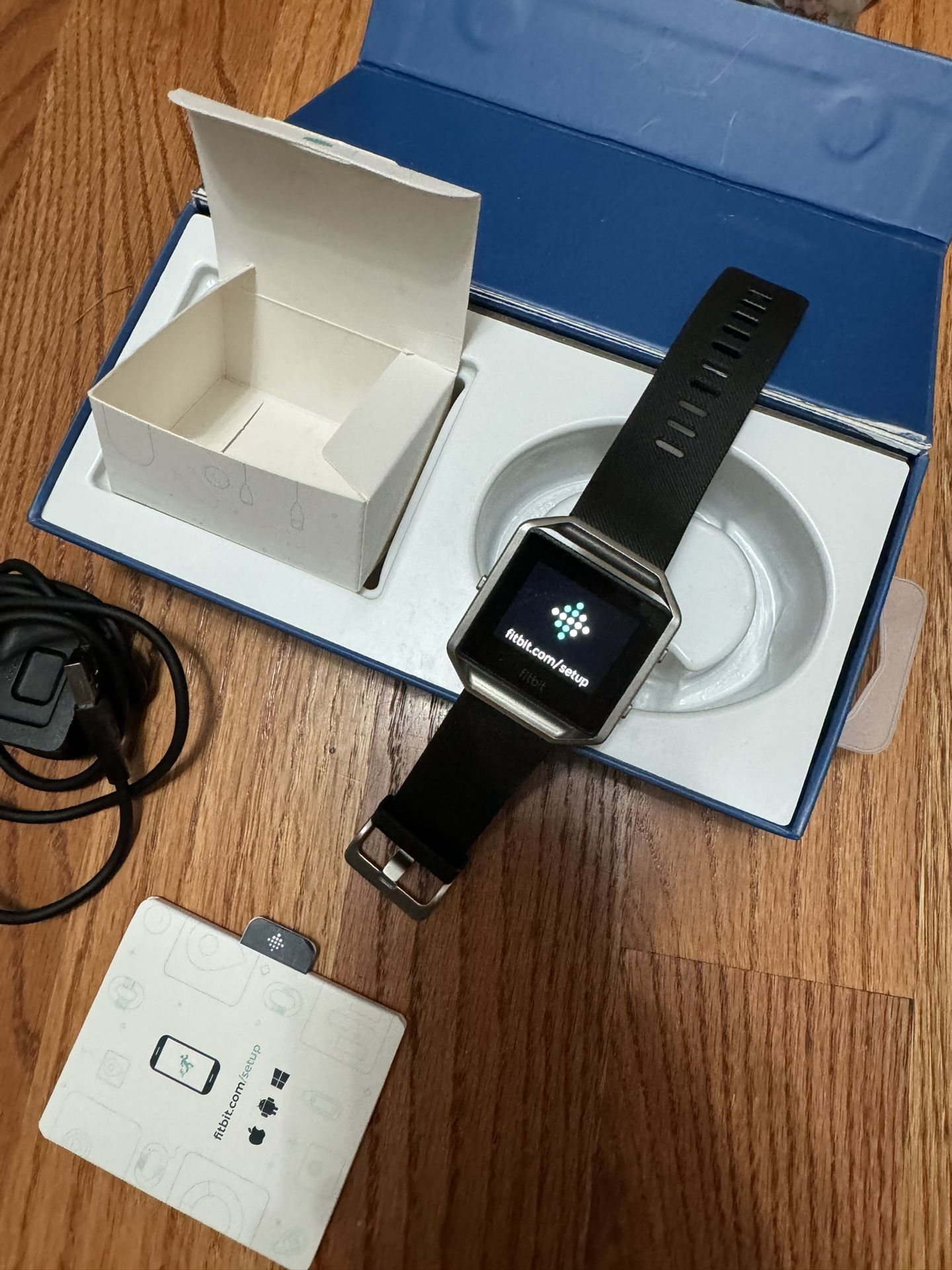Fitbit Blaze Smart Watch Activity Tracker Fitness Black Size Small Style Vary