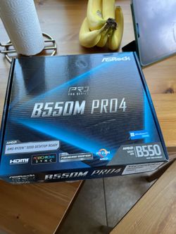 ASRock B550M Pro4 AM4 Motherboard - Excellent Condition w/ Original Box