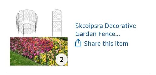 Skcoipsra Decorative Garden Fence