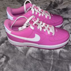 Pink Nike Air Forces