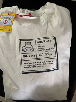 Pokemon X Target Snorlax Adult Trainer M Size Shirt
