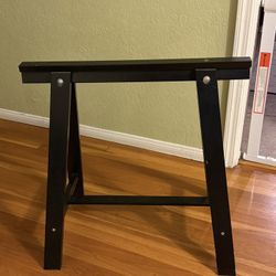 Black Wood Desk Trestle Table Leg 