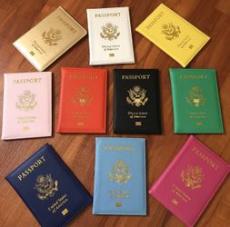Embroidered passport covers