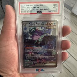 ✨ PSA 9 Mint Walking Wake ex – 2024 Pokémon TEF EN – Special Illustration Rare 